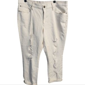 A.N.A mid-rise skinny ankle  Off white jeans Size 16